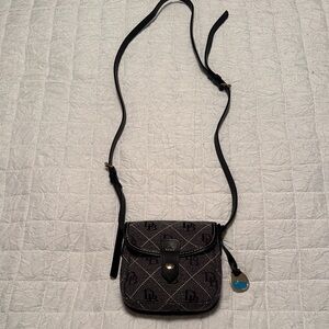 Dooney & Bourke Black and Gray Crossbody Bag
